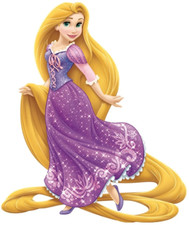 9 Inch Sparkle Rapunzel Decal Disney Princess Tangled Removable Peel Self Stick