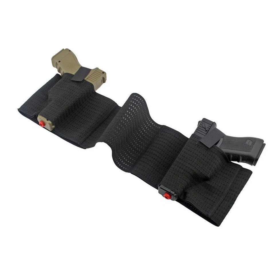 Elastic Breathable Concealed Carry Belly Band Holster with Dual Holster Carry  - Image 2 of 4