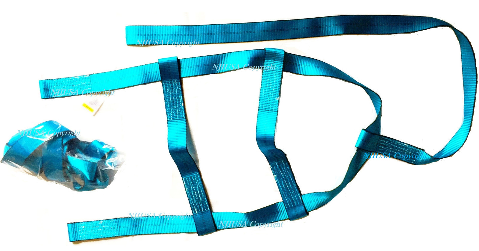 2x DEMCO KAR KADDY Basket Straps Tow Dolly Wheel Net LOOP END Dual Edge