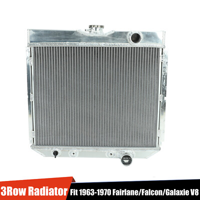 #ad #ad 3Row Aluminum Radiator For Ford 1963 1969 Fairlane 66 70 Falcon 64 68 Galaxie V8 $105.88