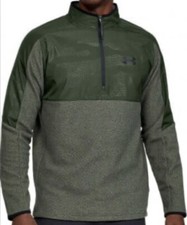 Men  s Under Armour ColdGear Infrared  Zip Jacket Green Size Medium NEW
