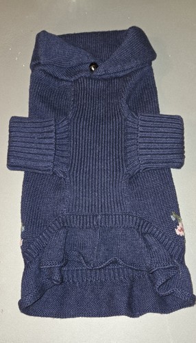 RARE~RALPH LAUREN Dog Sweater - Small Size, Sampler ABC HEARTS Cotton/Wool - Picture 3 of 5