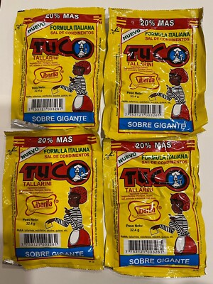 Tuco Tallarini – Giant Value Pack 4.57 Oz (4 X 1.14 Oz Each) – Peruvian Tomato Cooking Sauce