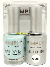 Simply Gel Color Nail Polish Soak Off 0.5fl.oz UV/LED Gel Nail Color Duo O-28