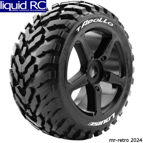 Louise RC LT3252SB T-Apollo 1/8 Off-Road Truggy Tires 0 Offset 17mm Mounted (2)