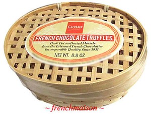 2-Guyaux-Real-Fine-FRENCH-DARK-CHOCOLATE-TRUFFLES-Gift-Basket-Easter-Passover
