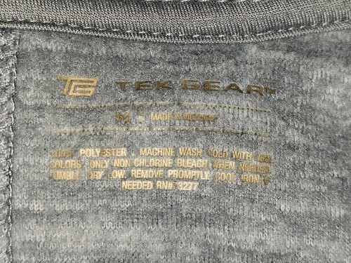 Tek Gear Gray Fleece Long Sleeve Full Zip Hoodie Women's Size M - Picture 7 of 8