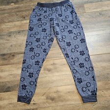Disney Harry Potter Pajama Joggers Wizarding World Blue Pockets PJ Pants Small