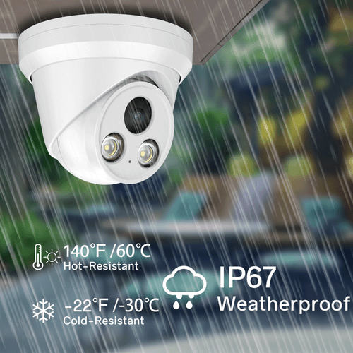Hik Kompatibel ColorVu Mikrofon POE 5MP IP Kamera Vollfarbe CCTV Sicherheit - Bild 8 von 19