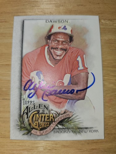 2022 Allen & Ginter #116 SIGNED ANDRE DAWSON MONTREAL EXPOS HALL OF FAME - 第 1/3 張圖片