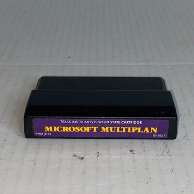 Texas Instruments TI99/4A PHM3113 Command Module Microsoft Multiplan