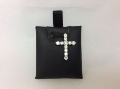 .925 Sterling Silver Cross CZ Religious Cubic Zirconia Fancy Charm ...