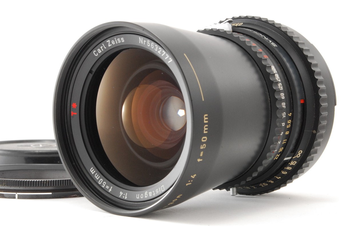 Carl Zeiss Distagon 4/50 T*レンズ（カバー付） N MINT W/case] Hasselblad Carl Zeiss T* Distagon C 50mm F/4