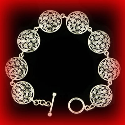 Bracciale con fiore di ciliegio in smalto rosa | Kidult