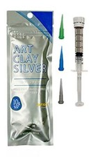 Art Clay Silver 10g Precious Metal Clay Silver PMC Low Fire Syringe Paste Type