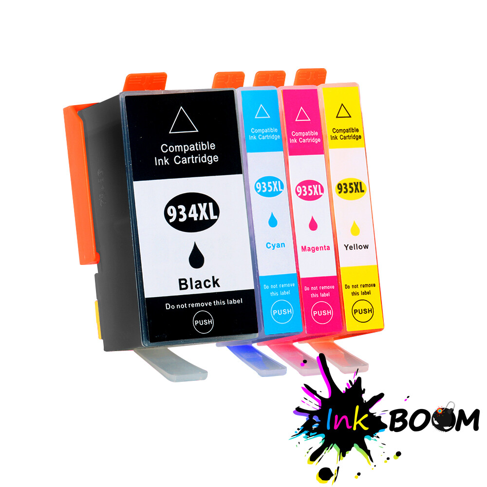 4 Ink Cartridges replace for HP 934XL 935XL Officejet Pro 6830 6835 6230-image