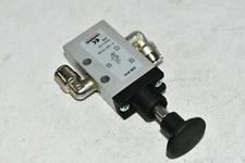 NEW CAMOZZI 338-915  3/2 NC, G1/8, Force 35N, Knob, Manually Operated Valve