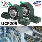 2x UCP205 25mm Pillow Block Bearing Self Aligning Bottom Foot Mount Housing NEW