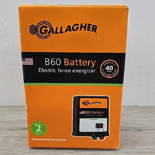 Gallagher Portable Battery Electric Fence Energizer B60 G351504 - Up to 40 Acres