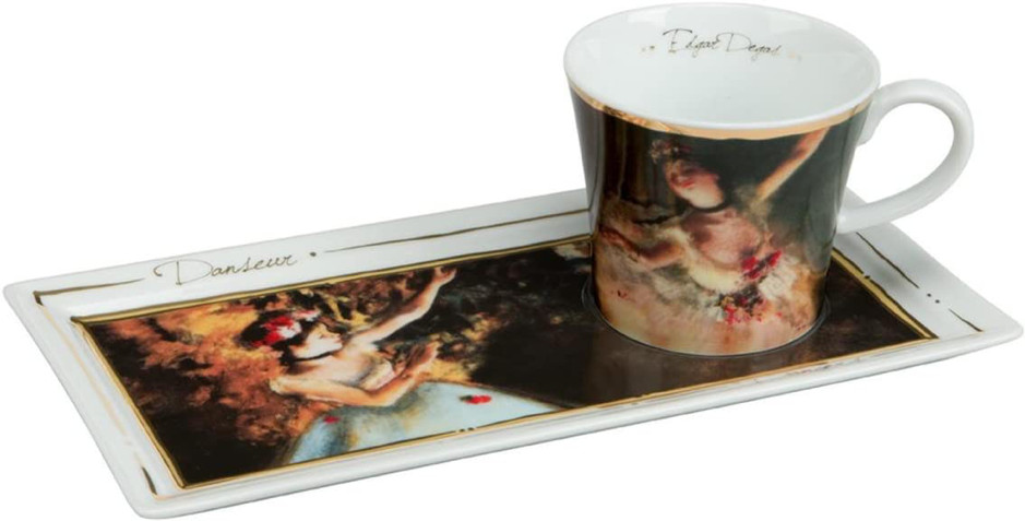 Goebel Tray & Mug   Edgar Degas Design Dancers