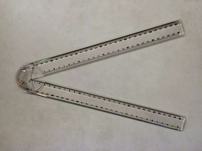 Ruler 2 Protractor Ruler Easy Angle With Magnified Angle Viewer 60 CM Mark Ruler