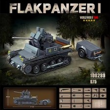 WW2 2 cm Flak 38 Flakpanzer I  NEU 675 Teile + 1 Figur bonus von third-party