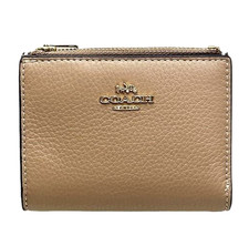 Coach Taupe Refined Pebble Leather Bifold Wallet CM315 - NWT