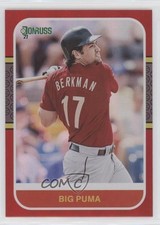2021 Panini Donruss Retro 1987 Variation Holo Red Lance Berkman (Big Puma) h3a