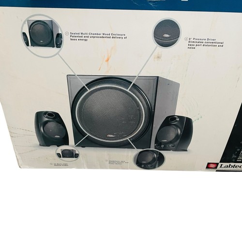 Labtec Speaker Pulse 424 3Pcs Speaker System Advanced Subwoofer Gaming New Boxed - Picture 3 of 16