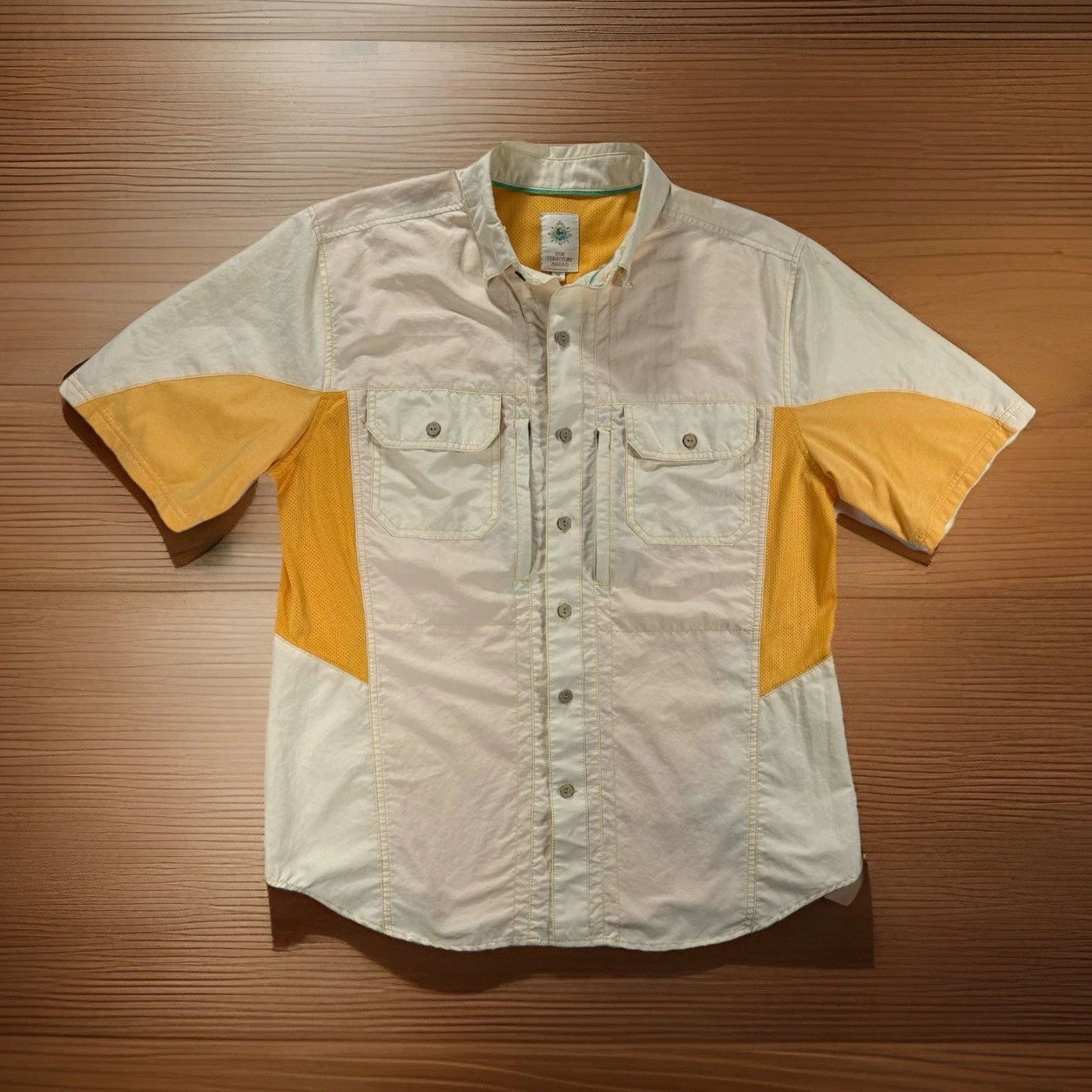 Territory Ahead Men’s M Medium Shirt Lightweight Hiking Fishing Button Up