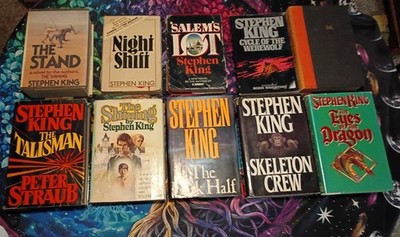 Vintage Stephen King Hardcover Book Lot (10)The Stand Shining Salem s Lot 