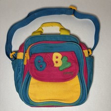 Vintage 80s 90s EvenFlo Baby Small Diaper Bag Carrying Infant Colorful