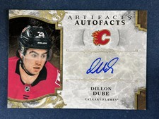 2019-20 Upper Deck Artifacts Autofacts Dillon Dube Autograph Flames