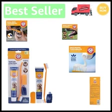 Gentle & Effective Dog Dental Care Kit with Toothbrush and Enzymatic Toothpaste