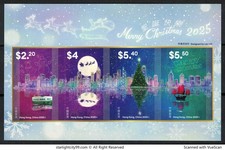 HONG KONG CHINA 2025 CHRISTMAS X’MAS SELF ADHESIVE SOUVENIR SHEET 1 STAMP MINT