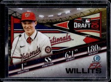 2025 Bowman Draft Eli Willits Night Chrome #BDN-1 Nationals