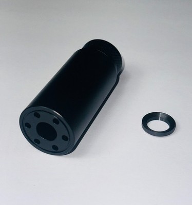 Aluminum Linear Muzzle Brake 1/2X28 TPI Barrel Extension Tube For .223 5.7X28