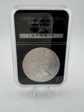 Genuine Uncirculated American Eagle 2008 Liberty Dollar .999 Fine Silver 1ozCoin
