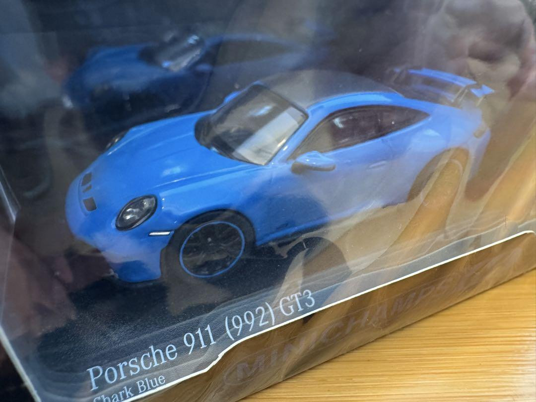 Minichamps Porsche 911 GT3 Shark Blue 1/64 Scale Diecast