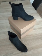Damen Schwarze Wildleder Stiefeletten Größe 40 Make Deichmann
