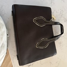 Radley London Laptop Work Bag Large Multi Compartment Brown Leather Shoulder Bag