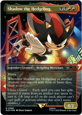 Shadow the Hedgehog (Rainbow Foil) 2086 Secret Lair Drop Sonic: Friends & Foes
