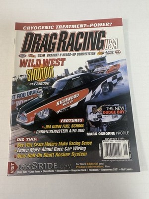 Drag Racing USA August 2001 Jerry Darien Mark Osborne Gunslingers Famoso Tatum