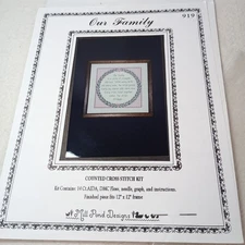 Mill Pond Designs Our Family Cross Stitch PATTERN ONLY #919 Vtg 1993 Mary Scott