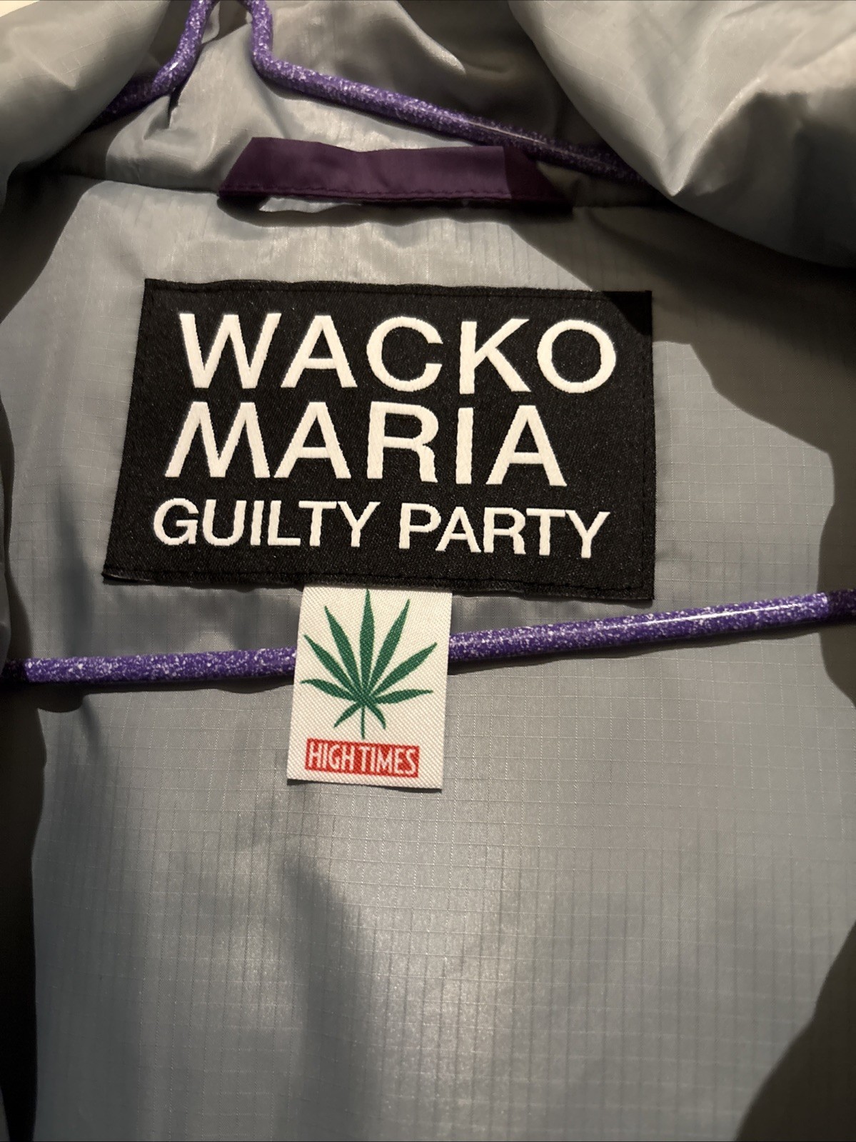 Wacko Maria Guity Parties “High Times” Puffer Jacket Size M NWT