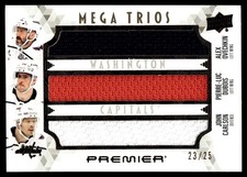 2024-25 UD Premier Mega Jersey Trios Ovechkin/Dubois/Carlson 23/25 #PM3-ODC
