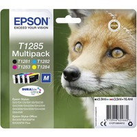 Epson Druckerpatrone T1285 Original Kombi-Pack Schwarz, Cyan, Magenta, Gelb