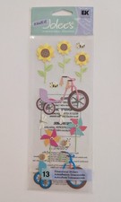 RARE Jolee's Tricycles Sunflowers Pinwheels Scrapbooking Stickers