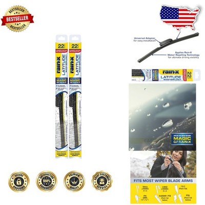 Latitude 22 Inch Wiper Blades 2pk - Beam Technology, Easy Install, Repels Water