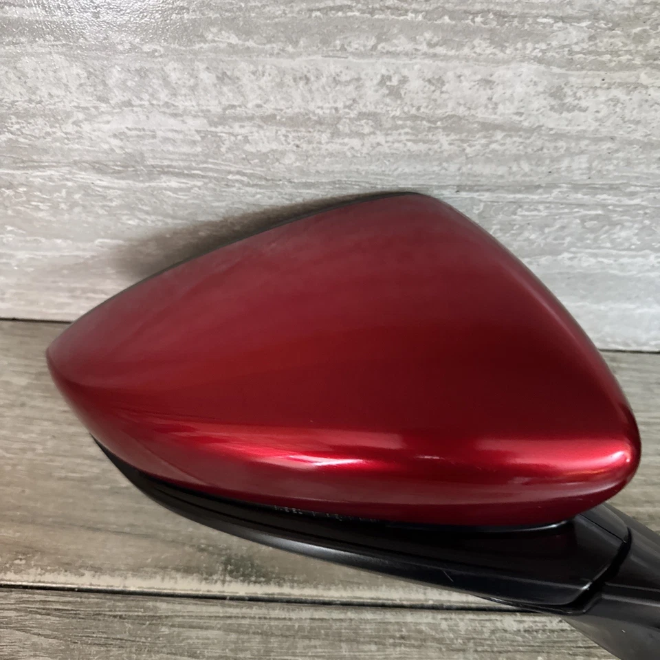 ⚠️ Espejo retrovisor con puerta lateral derecha para pasajero Mazda 3 2019-2023 punto ciego rojo Foto 4 de 4